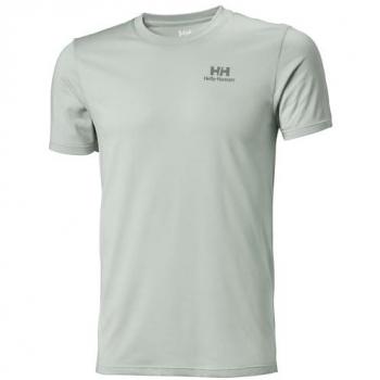 Camiseta Helly Hansen Nord Graphic manga corta verde blanquecino para hombre, talla S
