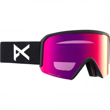 Gafas de esquí Anon Nesa Negro/PRCV Sun Rojo - Máscara de Esquí con lente rojo, diseño moderno, protección UV, ventilación óptima y compatibilidad con casco