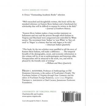 Eastern Shore Indians of Virginia and Maryland: A Comprehensive Study by Helen C. Rountree