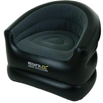 Regatta RCE218 06N - Sillón Hinchable Unisex para Adulto, Color Negro