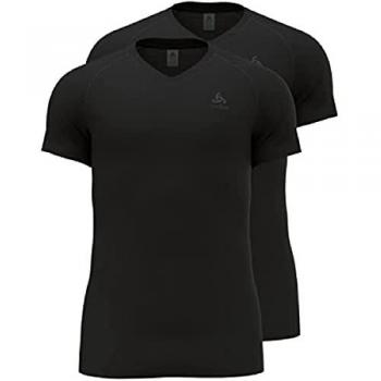 Camiseta interior funcional Odlo Active Everyday Eco manga corta (2 unidades) negro - XL