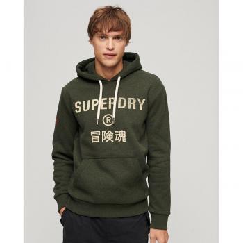 Sudadera con capucha y logotipo Workwear Vintage de Superdry para hombre en color verde