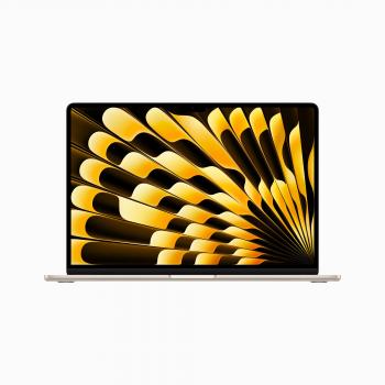 Apple MacBook Air 2023 (15) con Procesador M2 de 8 núcleos y GPU de 10 núcleos, 256 GB SSD, 8 GB RAM en color blanco estrella - Reacondicionado