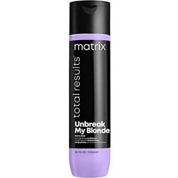 Acondicionador Fortificante Matrix Total Results Unbreak My Blonde 300 ml, fortalecedor sin sulfatos