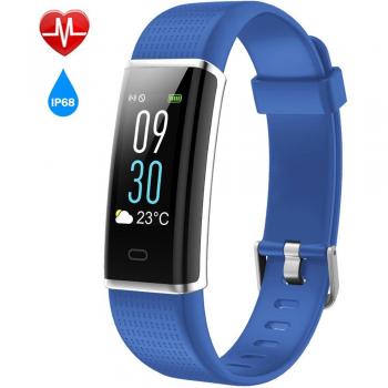 Willful Pulsera Actividad Impermeable IP68,Color Screen con 14 Modos de Deporte,Pulsera Inteligente con Pulsómetro, Monitor de Calorías, Sueño ,Podómetro, Monitor de Ritmo Cardíaco, captura de cámara, Notificación de mensajes Pulsera Deporte para A