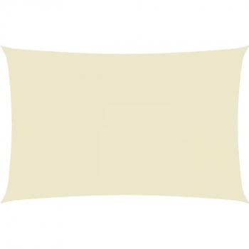Toldo de vela rectangular tela Oxford color crema 4x7 m
