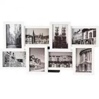 Portafotos Roma Tipo Collage 8 Fotos 10X15 Cm Blanco
