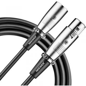 Neewer® 20 pies/6 m Universal de 3 pines XLR macho a XLR hembra Micrófono Cable Para micrófonos o otra grabación profesional, la mezcla, y equipos de iluminación con conectores XLR de 3 pines