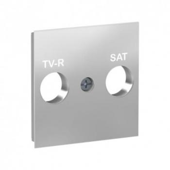 Schneider Carátula Toma R-TV/SAT Aluminio NU944130