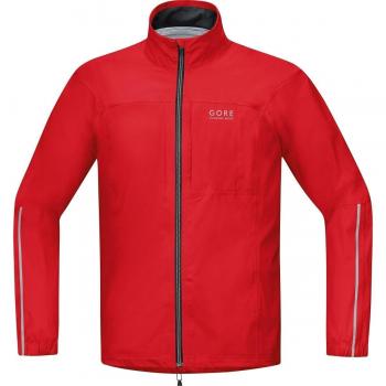 Gore Running Wear Tex Active, Chaqueta De Correr Para Hombre, Rojo, M