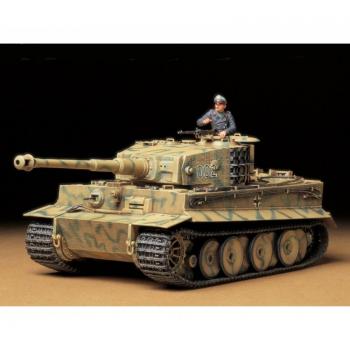 Maqueta de Tanque German Tiger I Ausf.E Sd.Kfz.181 Mid Production - Escala 1:35 - Vehículo de Combate Tamiya