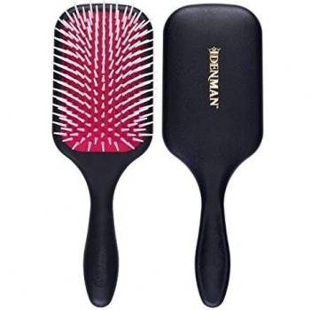 Denman D38 Power Paddle Brush - Detangling and styling paddle hairbrush, features a combination of D3 styling pins and a flat paddle design, suitable for fast and comfortable detangling, blow drying, and styling for both women and men