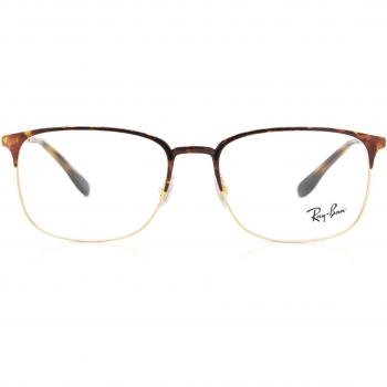 Ray-Ban RX6494 Asian Fit 2945 Men's Eyeglasses Tortoiseshell Size 56 (Frame Only) - Blue Light Block Available