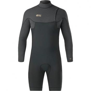 Traje de neopreno para hombre Picture Meta 2/2 mm Flex Skin manga larga negro