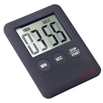 Westmark Contador de Tiempo Corto, Metal, Negro, Pack de 1 Unidad