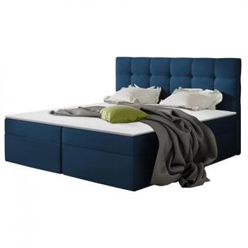 Cama Continental Comfivo 195, Doble, Tapizada Kronos 09, 140x200 cm, con Somieres y Dimensiones 146x206x113 cm