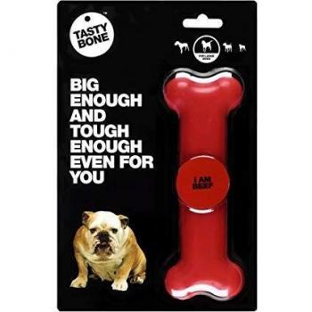 Tasty Bone Nylon Chew Toy for Large Dogs - Beef Flavor, Indestructible and Long-Lasting