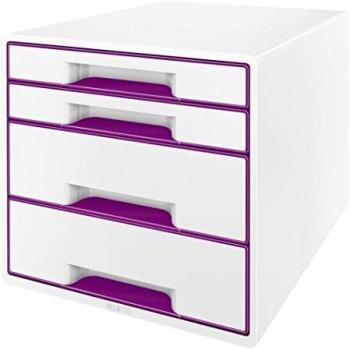 LEITZ 52132062 - Bucs de cajones WOW Desk Cube NUEVA VERSIÓN 4 cajones