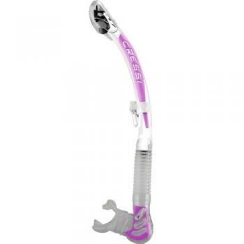 Cressi Alpha Ultra Dry Snorkel de Silicona UnisexBlanco/Lilac