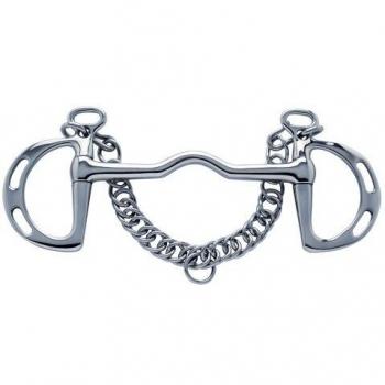 PFIFF - Bocado para Caballos de hípica, tamaño 14,5 cm, Color Plateado