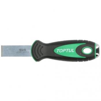 Espátula TOPTUL JDAC2012 - Espátula de acero inoxidable, mango ergonómico, resistente a altas temperaturas, diseño antideslizante, ideal para cocinar y servir