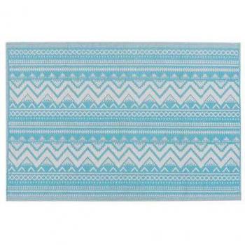 Alfombra de Exterior Sintética Azul Turquesa 120 x 180 cm Ecológica Estilo Escandinavo Nagpur