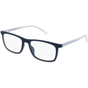 Hugo Boss 1150/CS Rectangular Blue Prescription Glasses for Men and Women, Plastic Frame, 55mm
