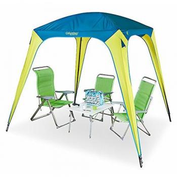 Columbus Simple Shelter Carpa, Unisex Adulto, Amarillo/Azul, Talla Única