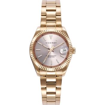 Viceroy - Reloj de mujer Chic con caja y brazalete de acero Ip dorada