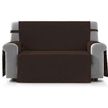 Eiffel Textile Marsella Cubre Sofá Algodón Marrón 190 x 195 x 2 cm 4 Plazas