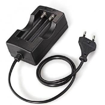 Easy Provider® Cargador Carga para 2 Batería Pila Litio 18650 Li-ion Color Negro