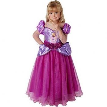 Princesas Disney - Disfraz de Rapunzel Premium para niña, infantil 3-4 años