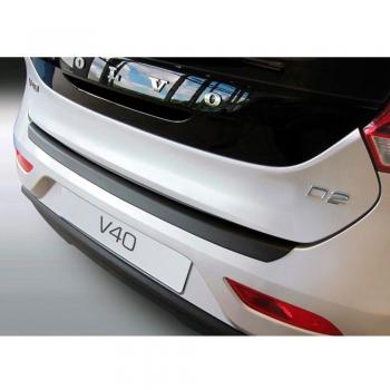RGM RBP740 Protector del Parachoques Trasero ABS Compatible con Volvo V40 5 Puertas 6/2012-Negro