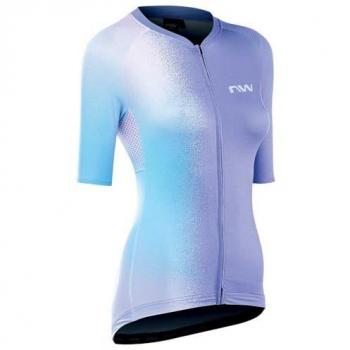Maillot Northwave Blade manga corta azul celeste pastel mujer - M