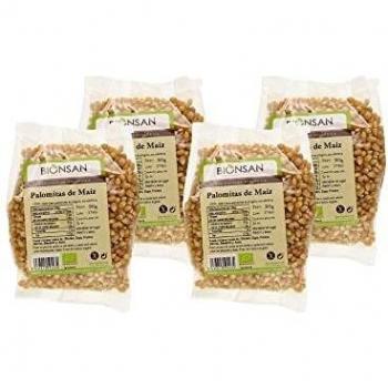 Bionsan Maiz Ecológico para Palomitas | 4 Bolsas de 500gr | Total 2000 gr