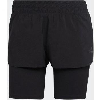 Short de running para mujer 2 en 1 Run Icons adidas - Negro
