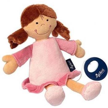 Sigikid Muñeca Musical 'Blue Collection' Soft Toy-28 x 10 x 7 cms, Multicolor, 28 x 10 x 7 cm