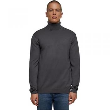 Dark Grey Men's Knitted Turtleneck Sweater by Urban Classics