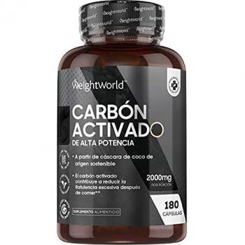 Activated Charcoal Capsules - 2000mg Per Daily Serving - 180 Capsules - Premium & Natural Coconut Charcoal - Vegan & Keto Friendly Digestion Supplement - Tested for Purity