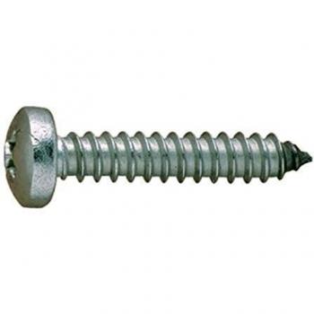 Inemer Tornillo Zincado Chapa Cabeza Redonda, 4.2 x 16 mm