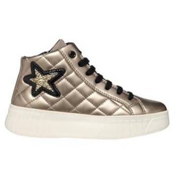 Zapatillas Geox Mikiroshi Niña Platino/Negro 28