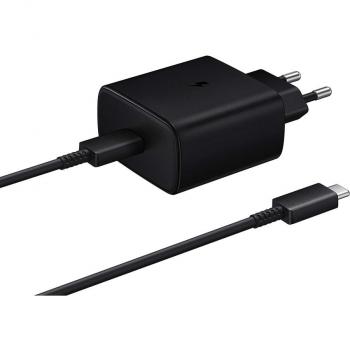 Cargador USB Tipo-C Samsung 45W EP-TA845 Negro con Carga Súper Rápida