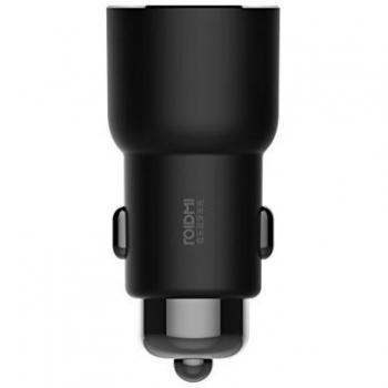Roidmi 3S - Cargador Coche inalámbrico, Bluetooth Coche Transmisor FM, 5 V 3.4 A Dual USB, Negro