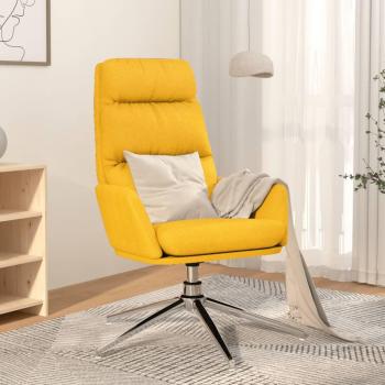 Sillón de relax de tela amarillo mostaza vidaXL