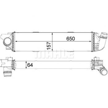 Radiador de aire de admisión MAHLE ORIGINAL CI 31 000P