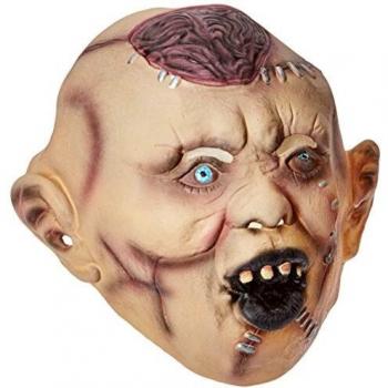 Smiffy's- Careta de Zombi autopsia, para la Cabeza, látex, Color Desnudo