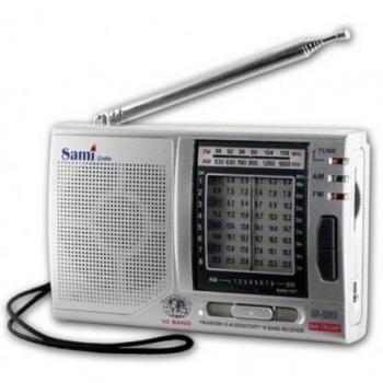 Radio de Bolsillo Sami RS2902-10 Bandas - Plata