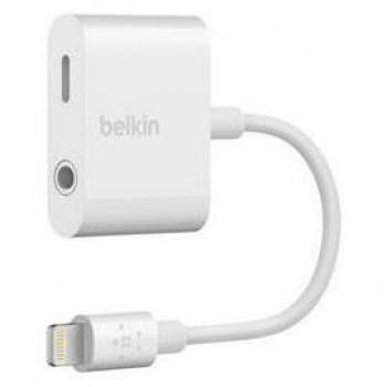 Belkin 3.5 mm Audio + Charge RockStar (Lightning to 3.5mm Headphone Jack Adapter with Charging Port)