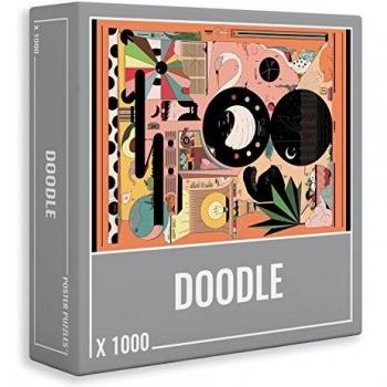 Puzzle Doodle 1000 Piezas - Diseño Nubes y Frambuesas