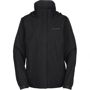 Chaqueta de lluvia ligera y transpirable VAUDE Escape Light para mujer, color negro, talla 44